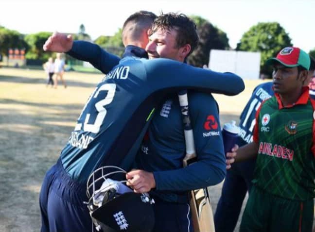 Hugo Hammond and his older brother playing in an international T20 cricket tournament (Credit: Instagram/hugo_hammond_)