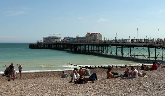 The seaside town of Worthing. Credit: PA Images