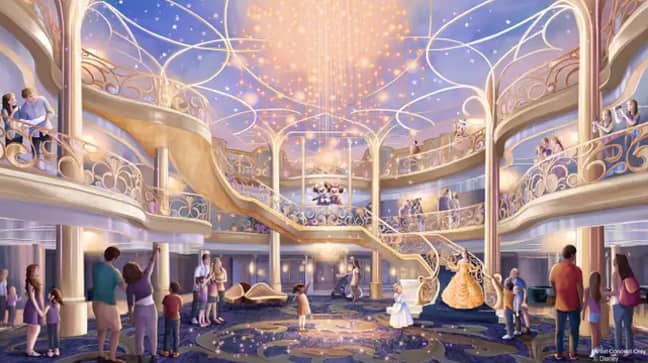 Here's what the Disney Wish will look like inside (Credit: Disney)