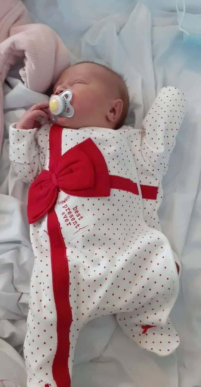 Little Lilly-May was born (Credit: Wales News Service) 