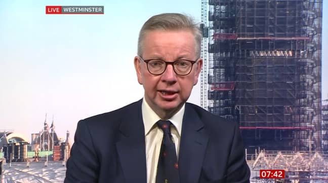 Michael Gove explained what lockdown meant for children of separated parents (Credit: BBC Breakfast)