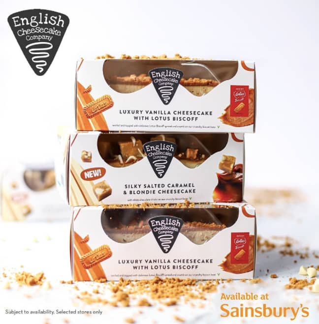 Sainsbury's is selling a Lotus Biscoff cheesecake (Instagram/Lotus Biscoff)