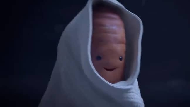 Kevin the Carrot in Aldi's 2020 Christmas advert (Credit: Aldi)