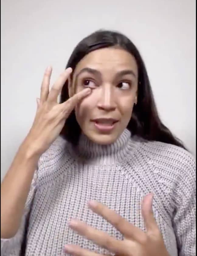 AOC became emotional recalling her experience (Credit: Instagram - aoc)