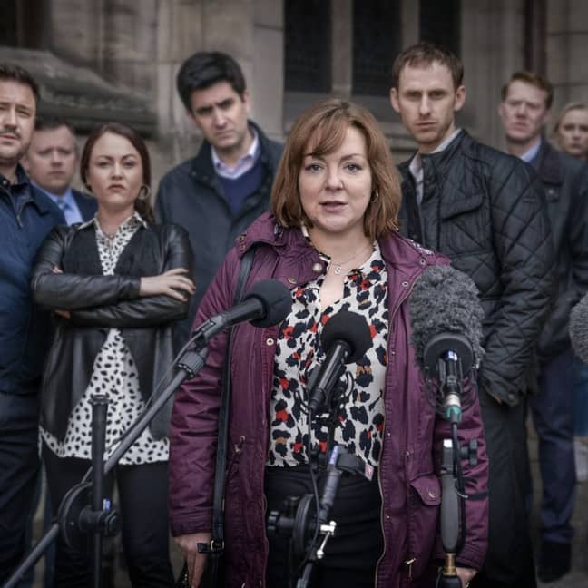 Sheridan Smith plays Sarah Sak, the mother of one of Port's victims, Anthony Walgate (Credit: BBC)