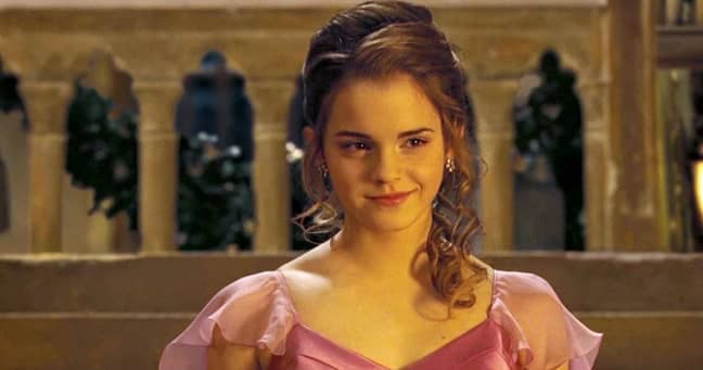 Emma Watson wowed as Hermione at the Yule Ball (Credit: Warner Bros)