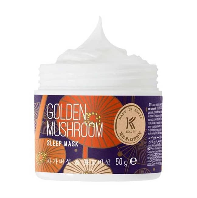 Avon's K-Beauty Golden Mushroom Sleep Mask comes in at £5. Credit: Avon