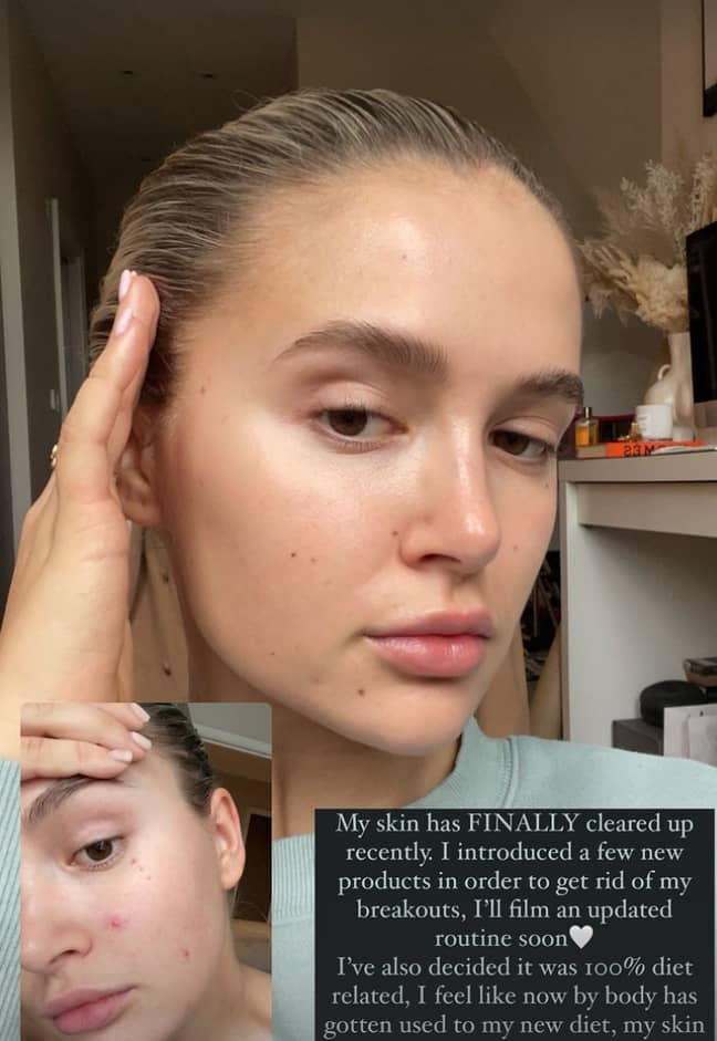 Molly has been showing off a more natural look recently (Credit: Molly-Mae Hague/Instagram)