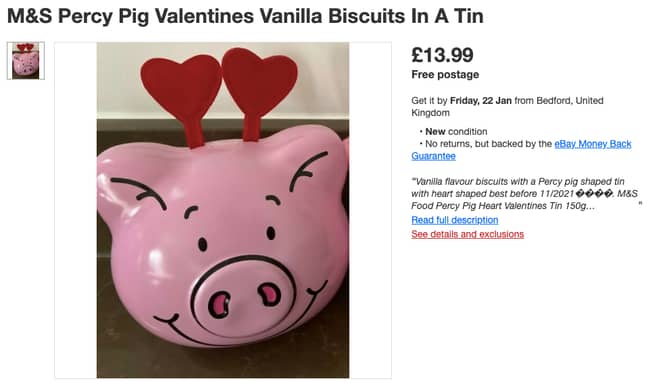 The biscuits are being sold on eBay for nearly three times the price (Credit: eBay)