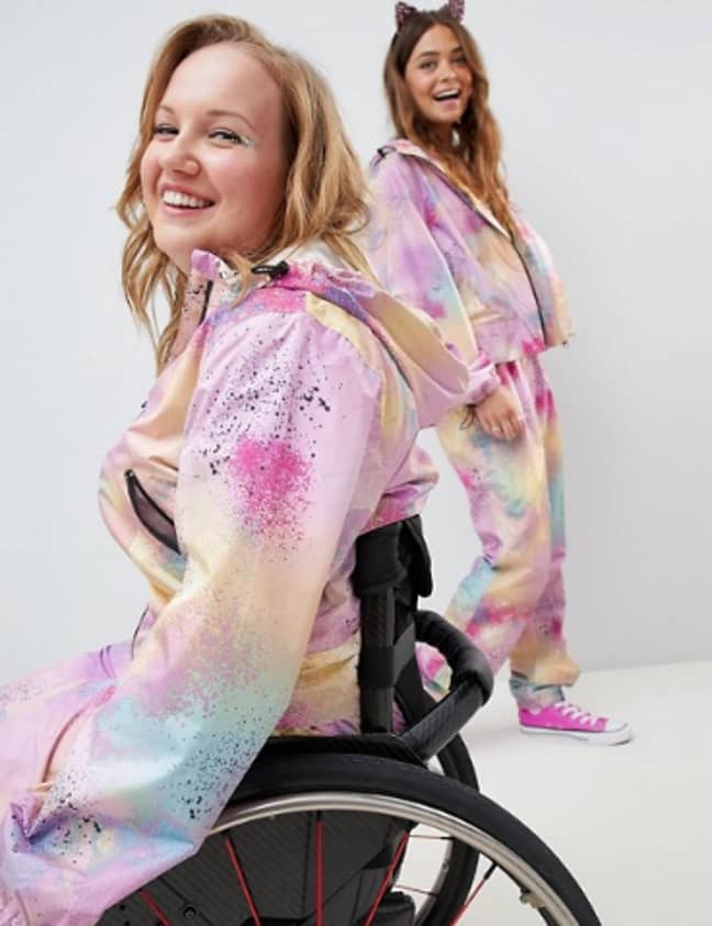 ASOS also featured a model using a wheelchair earlier this year. (Credit: ASOS)