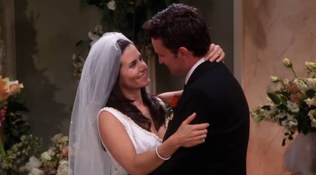 Monica and Chandler tied the knot in the US sitcom (Credit: Warner Bros)