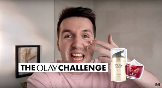 A man stars in Olay's latest advert for the first time in the brand's history. Credit: Youtube/Olay