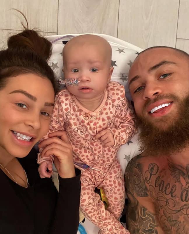 Azaylia was diagnosed with the cancer at just eight weeks (Credit: Instagram/Ashley Cain)