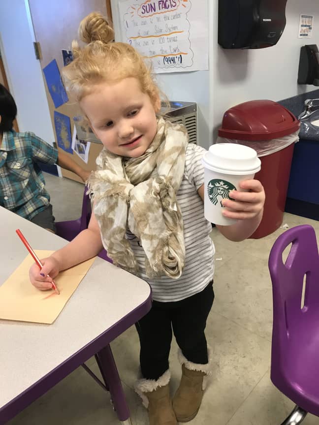 The little girl was dressed as a basic white 'b**ch' (Credit: Kennedy)