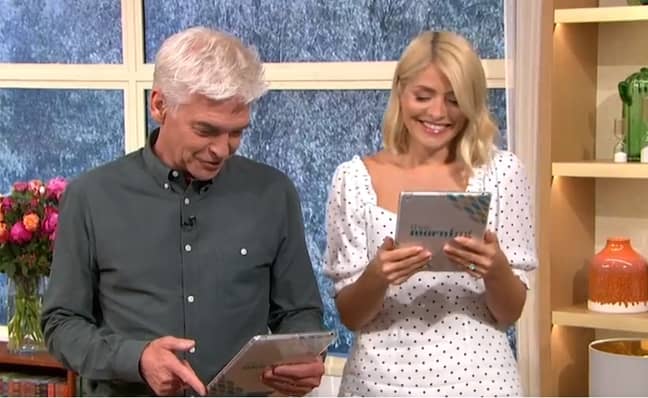 Holly and Phil couldn't contain their giggles (Credit: ITV)