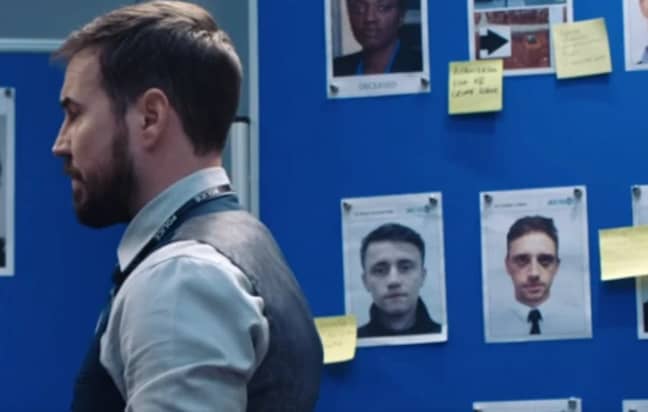 Why was Lomax's picture on the wall? (Credit: BBC/ Line Of Duty)