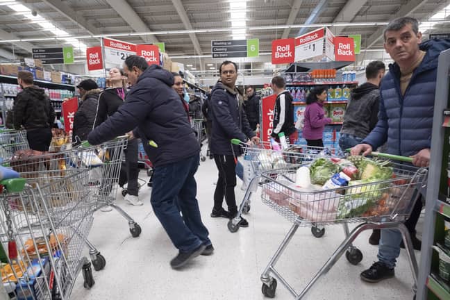 Supermarkets are urging people not to panic buy (Credit: PA)