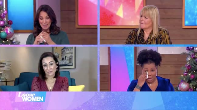 The panel became tearful at the news (Credit: ITV)