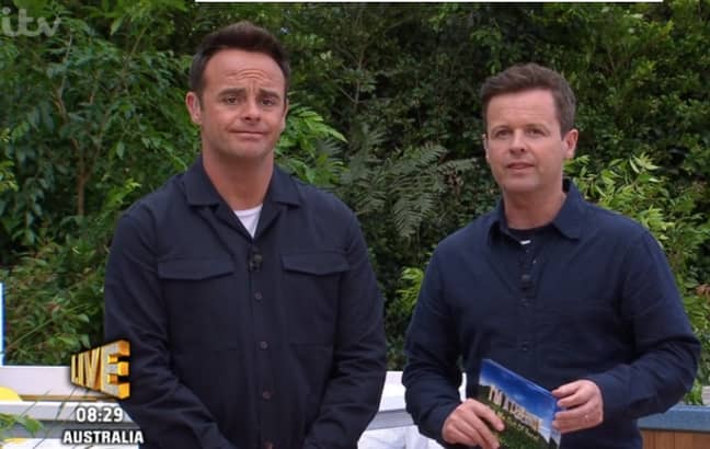 Ant and Dec presented the trial from a mock up of the Love Island set (Credit: ITV)