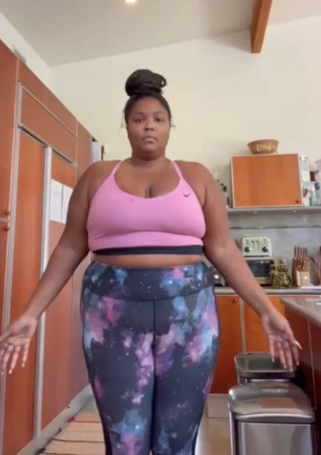 Lizzo filmed herself on each day of the cleanse (Credit: Instagram/ Lizzo) 