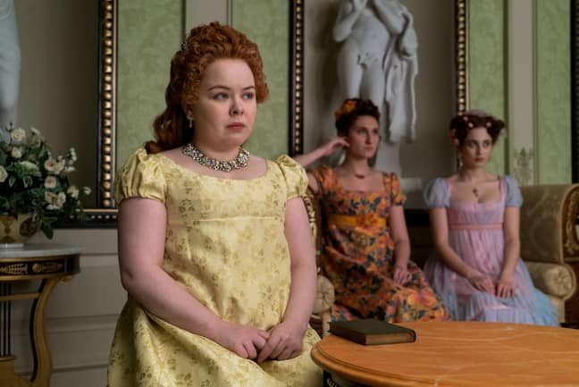 There's been a whopping 2201 per cent more searches for 'yellow dress' than 'pale blue dress' (Credit: Netflix)