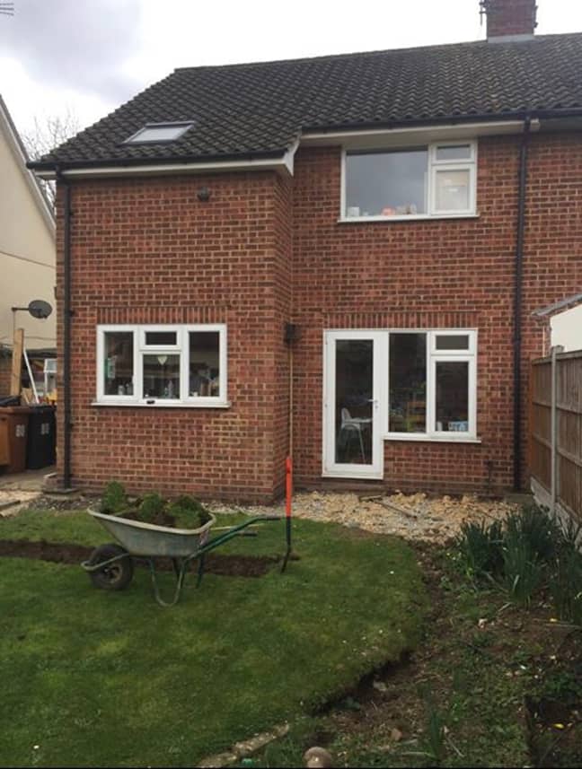 They next moved on to a rear extension (Credit: Instagram/@the_house_the_plummers_built)