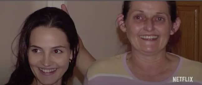 Belinda Lane and her daughter, Crystal Theobald, who was murdered in 2006 (Credit: Netflix)