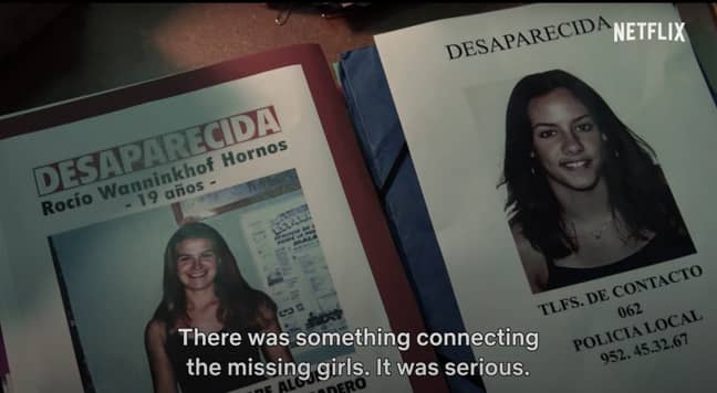 DNA evidence connected the murders of Rocío Wanninkhof and Sonia Carabantes (Credit: Netflix)
