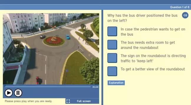 Video clips will replace written questions (Credit: DVSA)