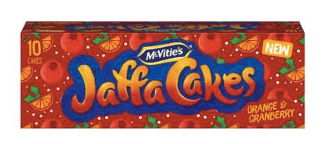 The new Orange and Cranberry Jaffa Cakes (Credit: McVitie's)