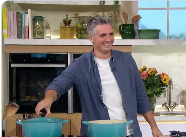 TV chef Donal Skehan couldn't help but giggle (Credit: ITV)