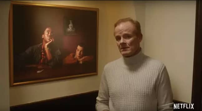 Mr Groff gives an art history lesson in the announcement teaser (Credit: Netflix)