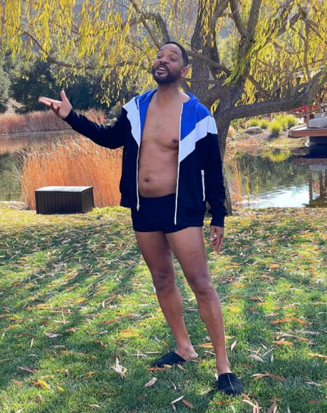 Will Smith said he wasn't in his best shape right now (Credit: Instagram - willsmith)