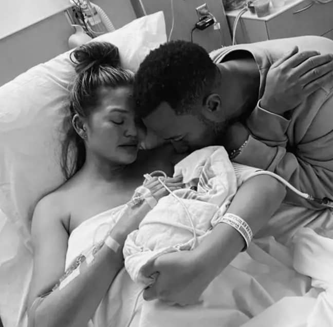 Chrissy Teigen shared pictures from hospital to her 34 million Instagram followers last year (Credit: Chrissy Teigen/ Instagram)