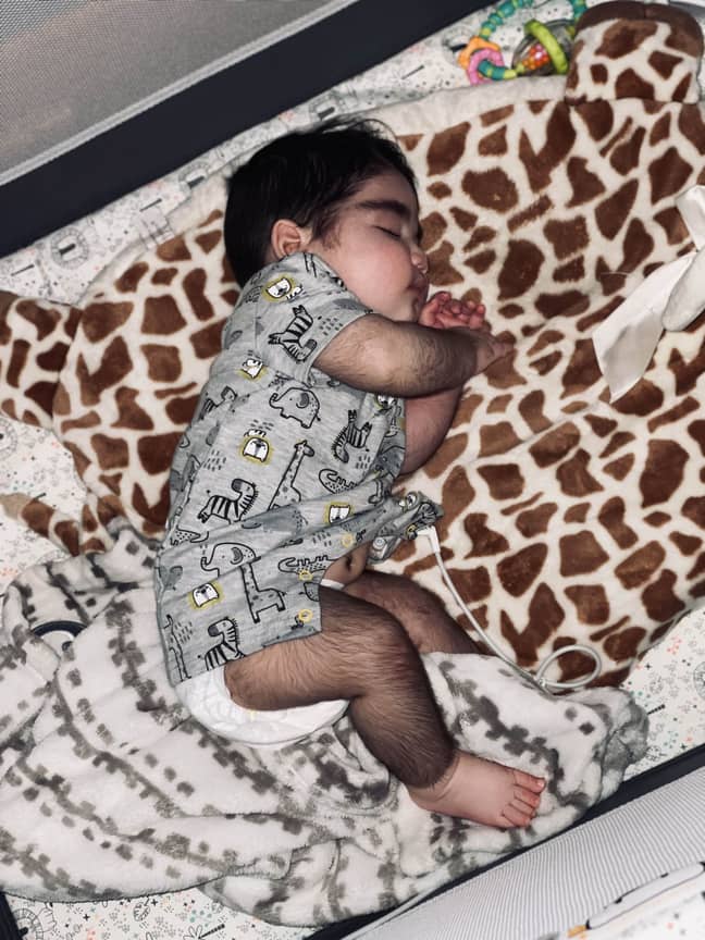 Baby Mateo Hernandez has a rare condition Congenital Hyperinsulinism (Credit: Kennedy News and Media)