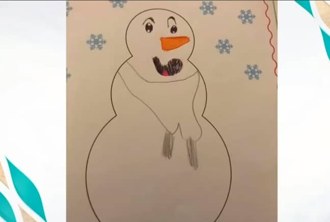 A busty 'snow man' (Credit: ITV)