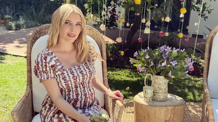 Emma Roberts Got A Vagina-Inspired Bouquet At Her Baby Shower