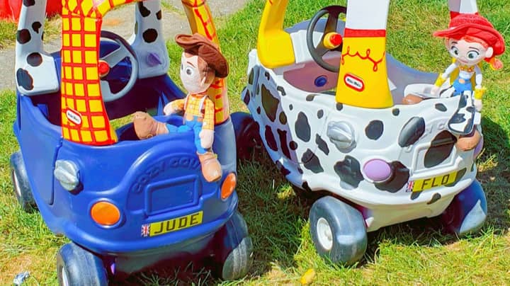 Dad Creates Incredible 'Toy Story' Cars For His Kids For Just £45