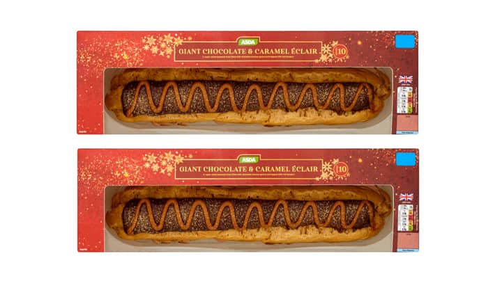 ASDA Is Selling A Giant Chocolate And Caramel Eclair That Serves 10 People