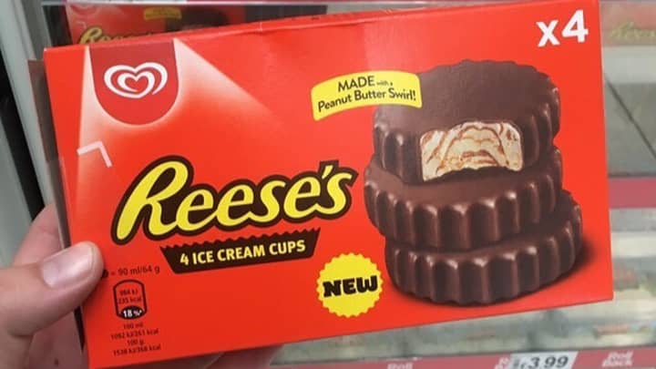 Reese's Pieces Ice Cream Cups Spotted In ASDA