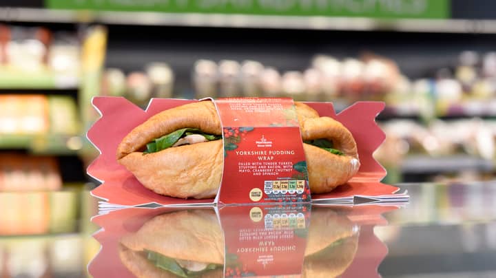 Popular UK Supermarket Launches Yorkshire Pudding Christmas Dinner Wrap Meal Deal
