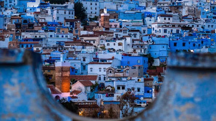 You Can Visit A Stunning Baby Blue Hilltop City in Morocco 