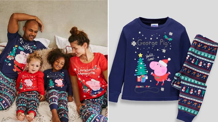 Peppa Pig Presents & Pajamas Set RARE Christmas Edition Daddy Mummy George