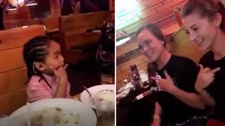 Deaf Boy Ecstatic As Waitresses Sign Happy Birthday Song To Him