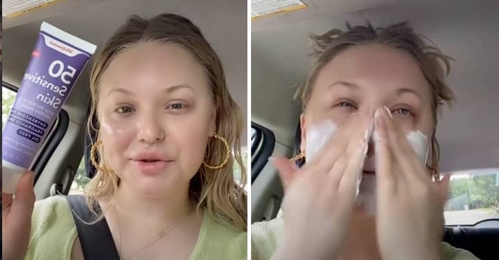 People Are Losing It Over How This Woman Applies SPF