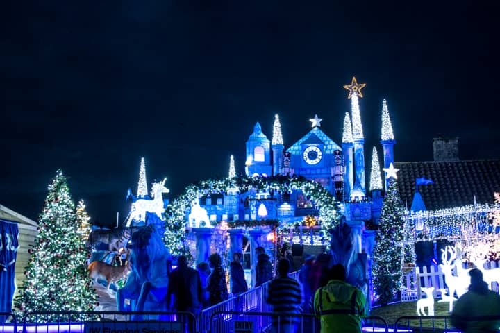 Couple Transform Their House Into Fairytale Castle With Incredible Display Of Christmas Lights