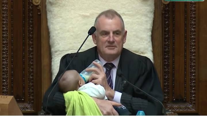 New Zealand Speaker Holds And Feeds MP's Baby During Parliamentary Debate