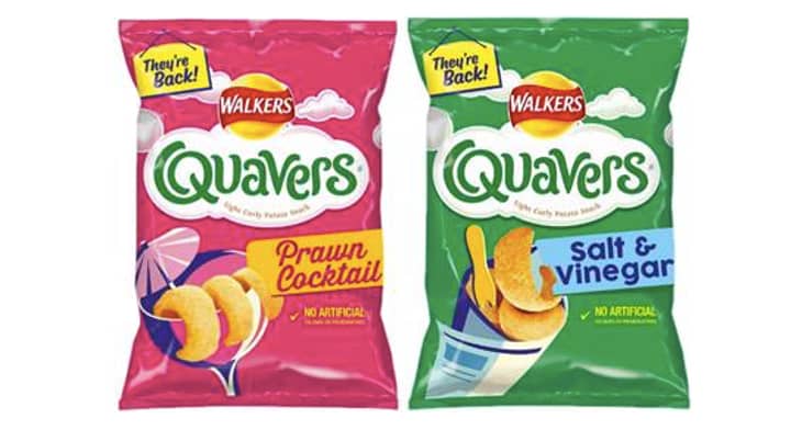 Walkers Confirm The Return Of Prawn Cocktail And Salt & Vinegar Quavers