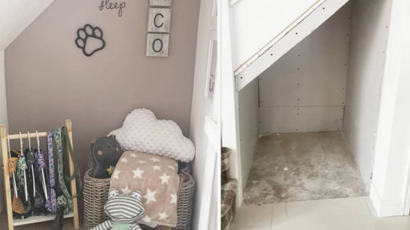Dog Owner Creates Incredible House Under The Stairs For Her Pooch